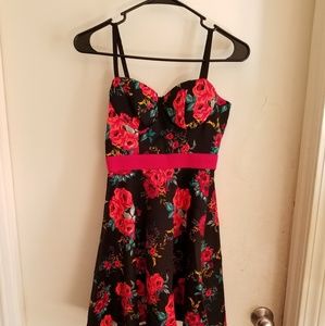 Flower print dress